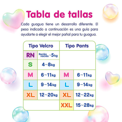 Pañales Talla L 96 un. (9-14kg)